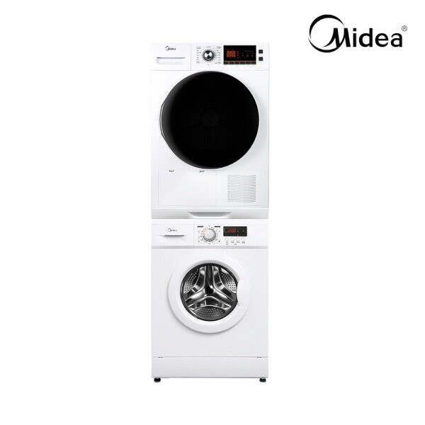 [미디어] Midea 트윈타워 의류건조기 10kg + 드럼세탁기 7kg [방문설치] CFW-702 + MC-H103W 